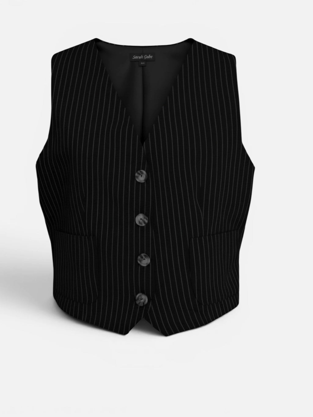 Negrita Black Pinstripe Vest