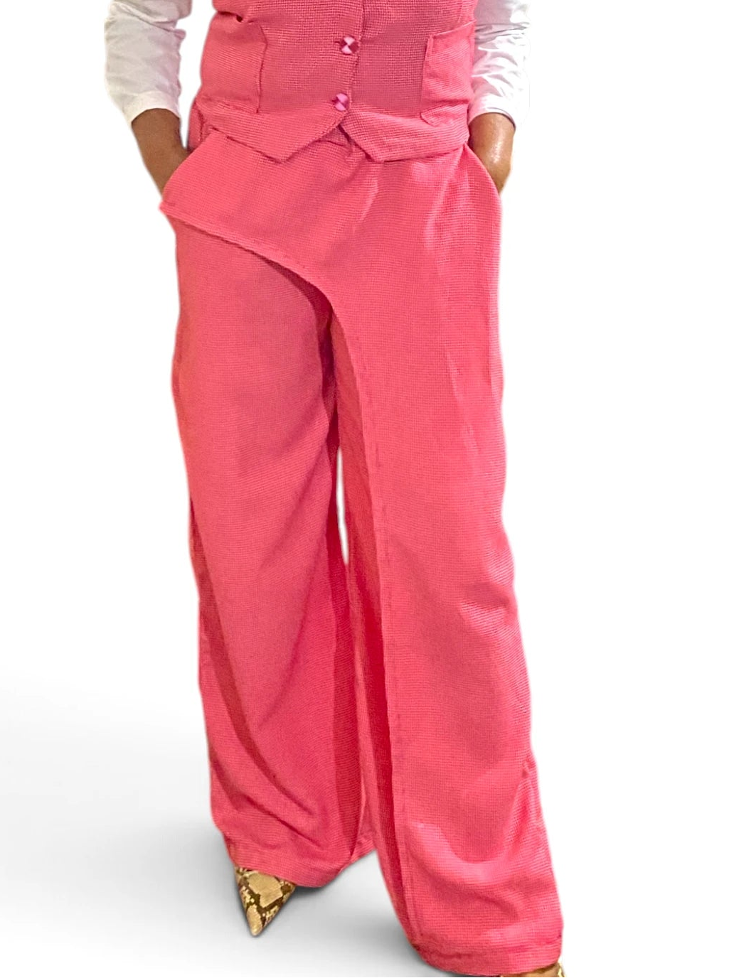 Jefa Wrap Pink Trouser