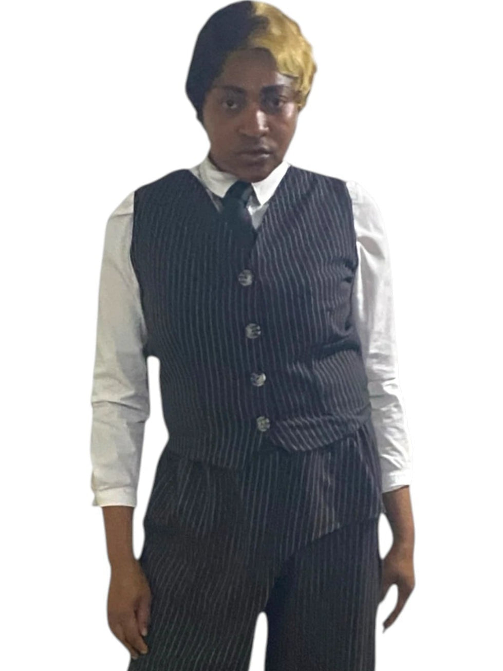 Negrita Black Pinstripe Vest